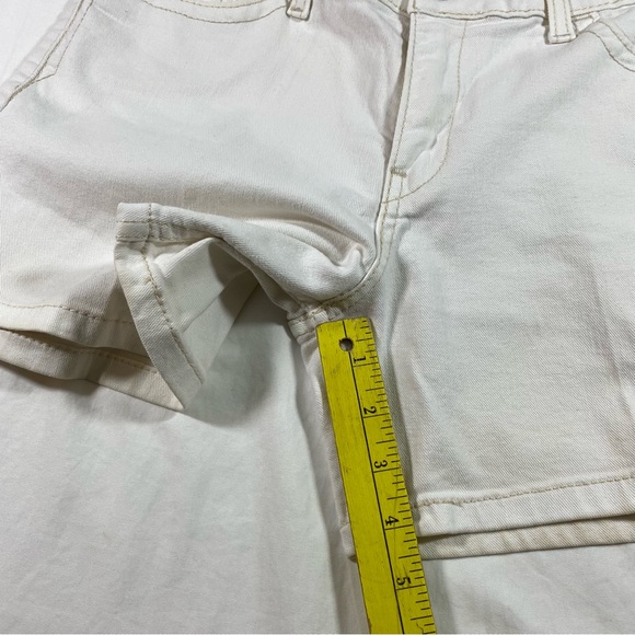 Levi’s Strauss Honestly Made Shorts Low Rise Size 10 White Jean Shorts S… - Picture 10 of 10